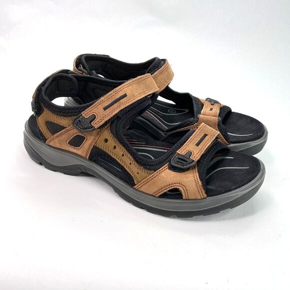 ECCO Womens Yucatan Hiking Sport Sandals EU 40 US 9 Bison Brown $135 Athleisure - Picture 2 of 13